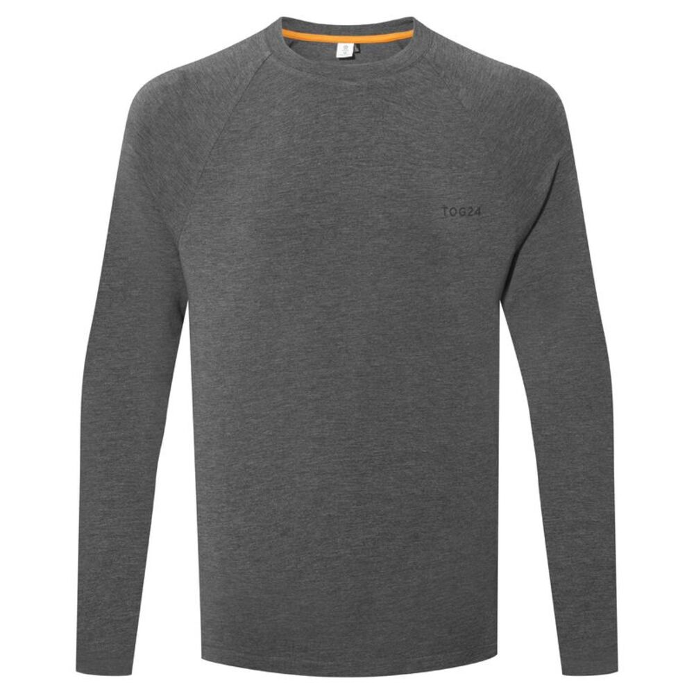 TOG24 Mens Clamber Long-Sleeved Top / Dark Grey Marl